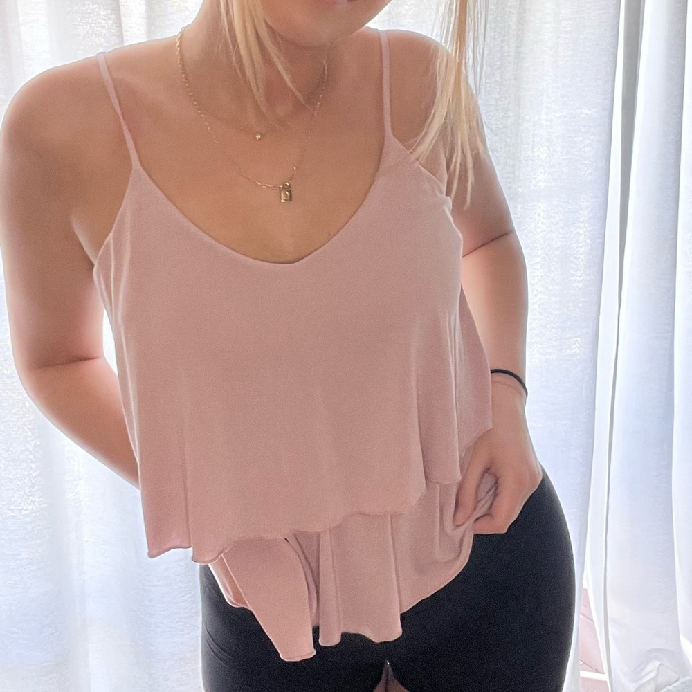 Cute Flowy Blush Tank Top